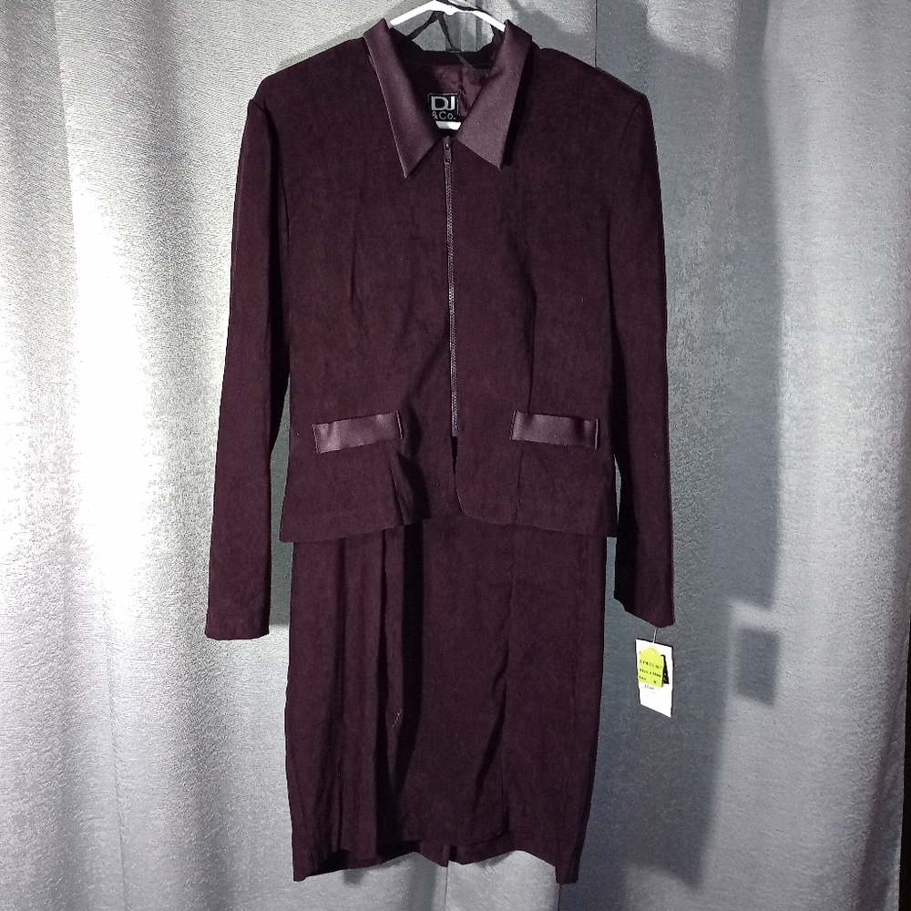 New Purple Dress & Jacket Set